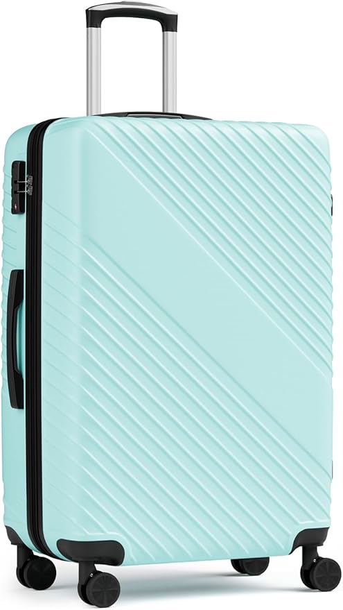 21 Inch Carry On Luggage, ABS Hardside Suitcase with Spinner Wheels, Airline-Approved Cabin Luggage with TSA Security Lock, Expandable Travel Suitcase for Flights, Business Trips & Weekend Vacations