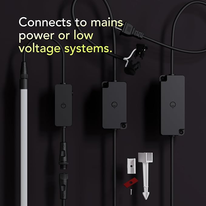 LIFX Neon Flex Rope Lights - 16ft Outdoor LED Rope Light - Compatible with Alexa | Matter Certified, Apple Homekit, WiFi 2.4GHz, Polychrome 60 Zones, RGB 1500-9000K, 2150 lm, IP67, for patios, eaves, pathways