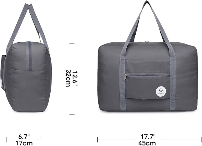 For Spirit Airlines Personal Item Bag 18x14x8 Foldable Travel Duffel Bag Tote Carry on Luggage Duffle Overnight for Women and Men