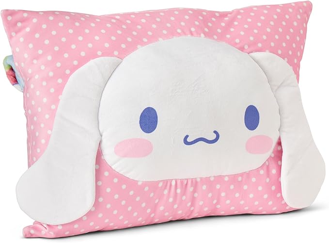 Northwest Cinnamoroll Strawberry Delight Silk Touch Throw Blanket 50 x 60 Inches with Plush Pocket Pillow 14 x 20 Inches - Comfy & Cozy Blanket & Pillow Set for Boys and Girls