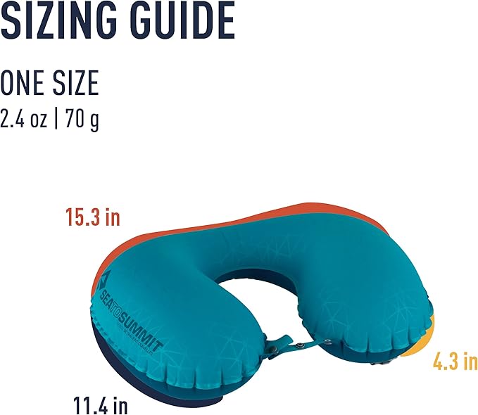 Sea to Summit Aeros Ultralight Traveller Inflatable Neck Pillow, Grey