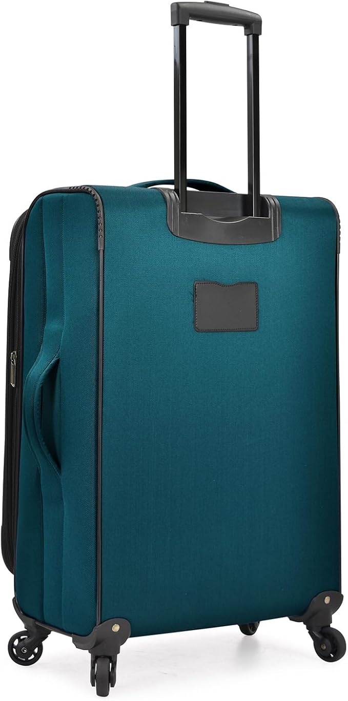 U.S. Traveler Aviron Bay Expandable Softside Luggage with Spinner Wheels, Teal, 2-Piece Set