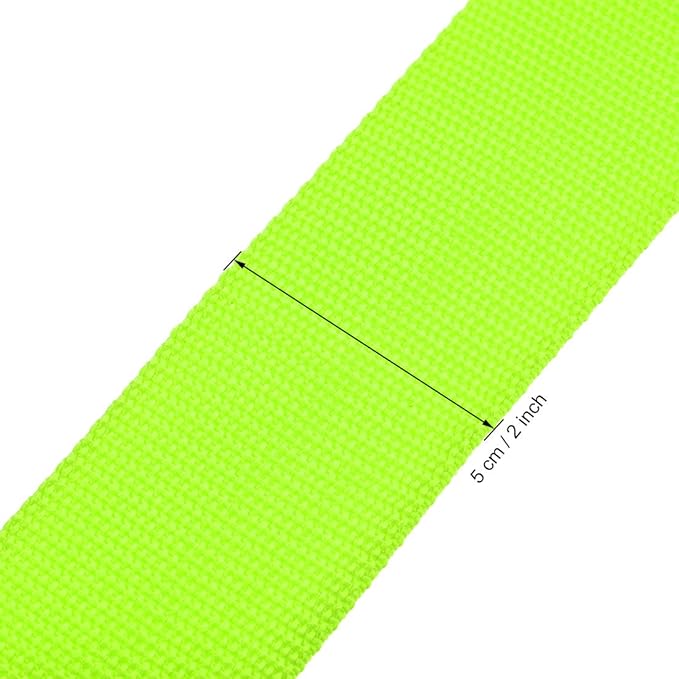 uxcell Luggage Straps Suitcase Belts with Buckle, Combination Lock, 2Mx5cm Adjustable PP Travel Packing Accessories, Light Green 2Pcs
