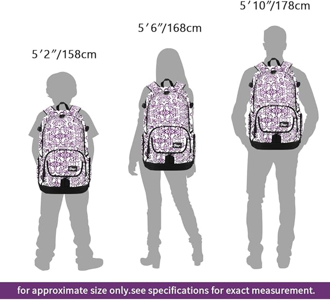 rickyh style School Backpack Travel Bag for Men & Women Lightweight College Back Pack with Laptop Compartmen