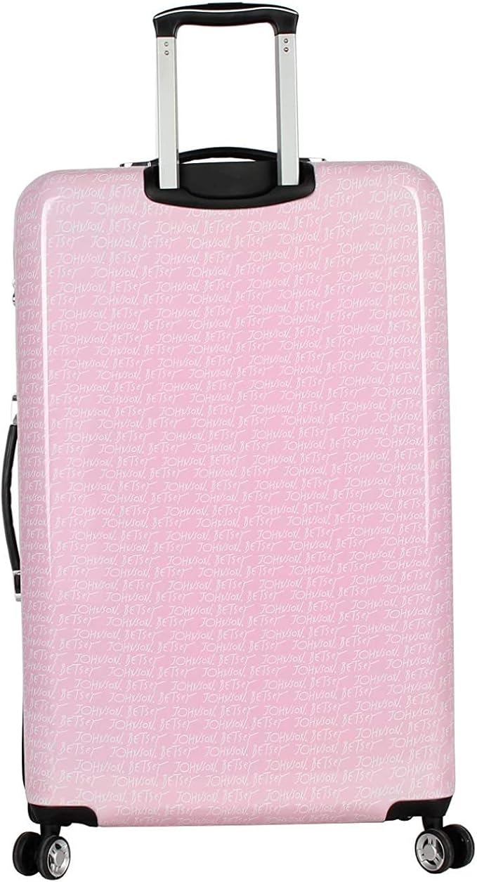 Betsey Johnson Designer 20 Inch Carry On - Expandable (ABS + PC) Hardside Luggage - Lightweight Durable Suitcase With 8-Rolling Spinner Wheels for Women (20in, Colada)