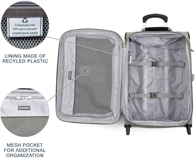 Travelpro Maxlite 5 Softside Expandable Upright 2 Wheel Carry-on Luggage, Lightweight, 21-Inch - Champagne