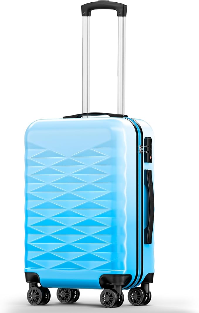 Suitour Carry on Suitcase Airline Approved, Hardside Lightweight Rolling Luggage for Women…
