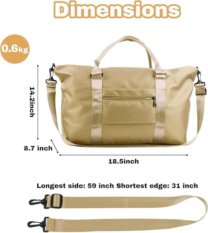 Weekender Duffel Bags for Women， Travel Totes Bag for Airplane Essentials, Overnight Bags for Women with Trolley Sleeve, Large Carry On Hospital Bag for Labor and Delivery, Sport, Gym