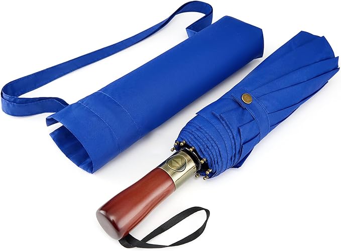 G4Free 54 Inch Large Compact Windproof Golf Umbrella for Rain Oversized Auto Open Close Folding Travel 10 Ribs Vented Double Canopy Umbrella for Women Men
