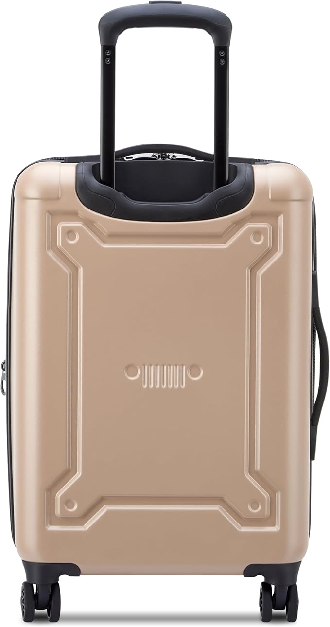 Jeep JH004C Hardside Expandable Luggage with Spinner Wheels, Beige, Carry-On 20 Inch