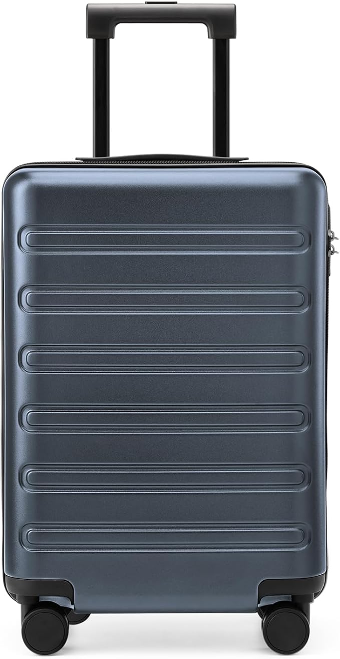 NINETYGO Medium Checked Luggage 24 Inch, Checking In Luggage with Smooth Double Spinner Wheels, Hard Shell PC+ABS Suitcase, Lightweight Travel Luggage, TSA Approved (Grey, Andes)