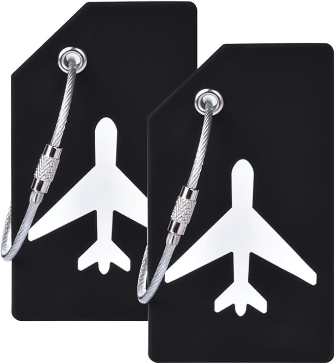 Silicone Luggage Tag with Name ID Card Perfect to Quickly Spot Luggage Suitcase