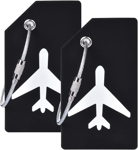 Silicone Luggage Tag with Name ID Card Perfect to Quickly Spot Luggage Suitcase