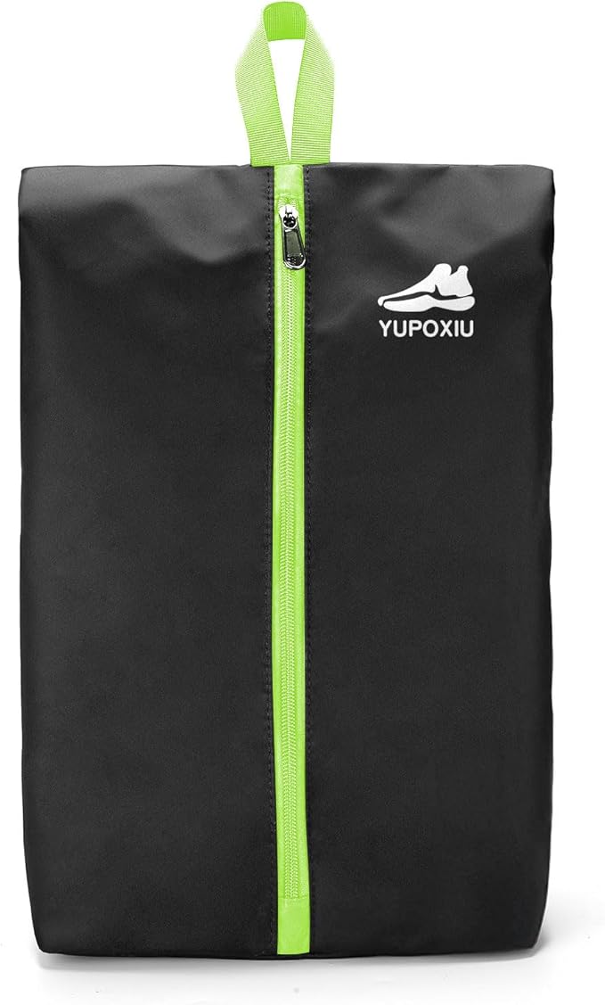 Yupoxiu Smell Proof Cleat Bag - Odor Absorbing, Water-Resistant & Lightweight Shoe Organizer for Soccer, Golf, Gym & Travel (Green)