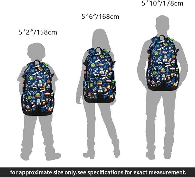 rickyh style School Backpack Travel Bag for Men & Women Lightweight College Back Pack with Laptop Compartmen