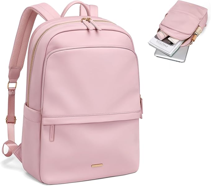 GOLF SUPAGS Women Laptop Backpack Casual Daypack for Work Travel College Backpack Purse Separate Laptop Compartment Fits 15.6 Inch Notebook