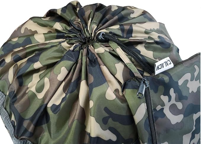 Large Laundry Bag Backpack, 27” x 34”Sturdy Laundry Bag with Shoulder Straps Drawstring Closure Heavy Duty Foldable Laundry Backpack for College, Travel, Laundromat, Apartment (camo)