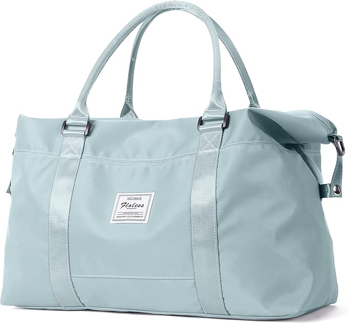 Sport Travel Duffle Bag Large Gym Tote Bag for Women, Weekender Carry on Bag for Airplane, Ladies Beach Overnight Bag Waterproof Luggage Bag with Wet Pocket