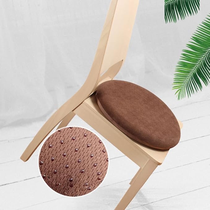 Sigmat Memory Foam Seat Cushion Anti-Slip Soft Round Stool Cushion Chair Pad 13 Inch Navy