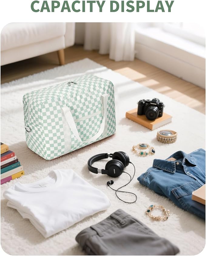 For Spirit Airlines Personal Item Bag 18x14x8 Foldable Travel Duffel Bag Tote Carry on Luggage Duffle Overnight for Women and Men