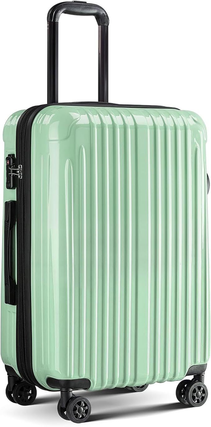 Carry on 20inch Luggage with Spinner Wheels, Lightweight PC+ABS Hard Shell Suitcases, Expandbale Storage & TSA Aprovel Lock