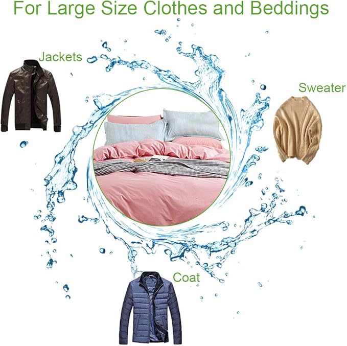 OTraki 2 Pack Extra Large Laundry Mesh Bag 43 x 35 Inch Mesh Laundry Bag Zippered Big Net Bag for Blanket Sweater Coat Bedding Sheet in Home Dorm Hotel Don't Drying, Melting 140-176℉, White