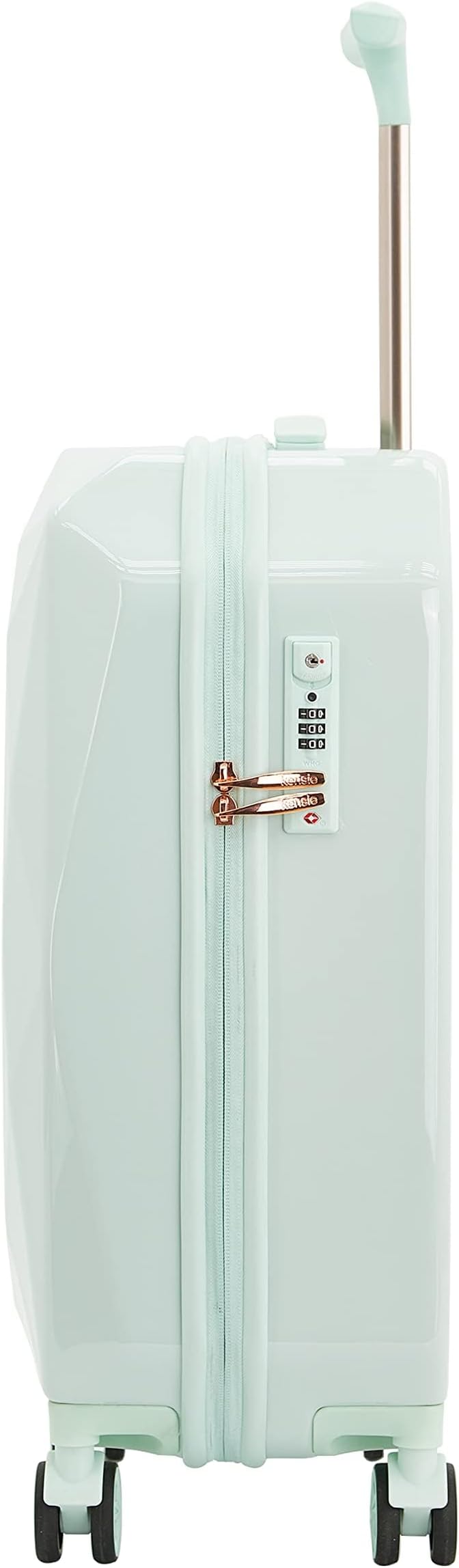 kensie Women's 2 Piece or 20" 3D Gemstone Luggage Set, Mint, 2 PC 28"