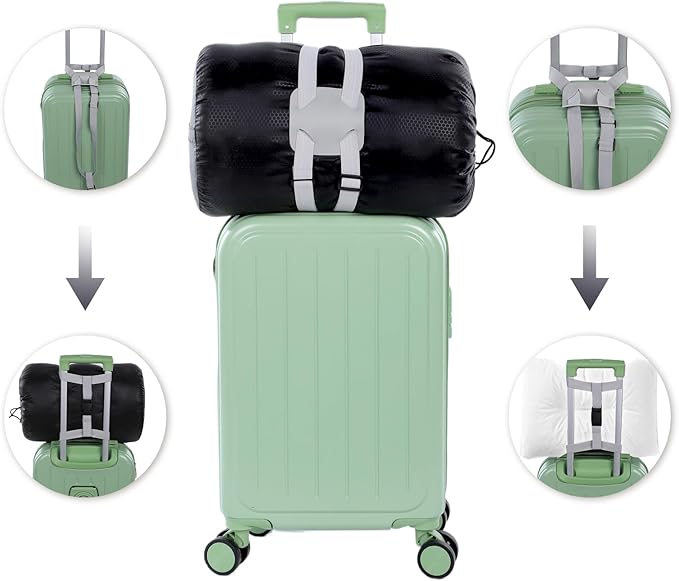 2 Pack Luggage Straps Bag Bungee for Add a Bag Suitcase Adjustable Belt Travel Suitcase Elastic Strap Belt Travel Accessories Connecting Carry On Bags Add Bags