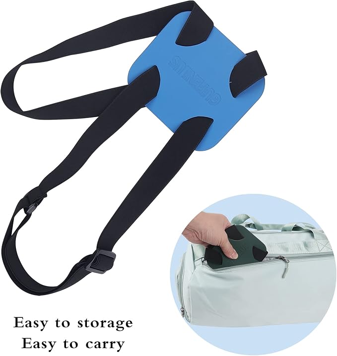 Luggage Straps Bag Bungees for Add a Bag Easy to Travel Suitcase Elastic Strap Belt- 2 Pack (Blue-2)