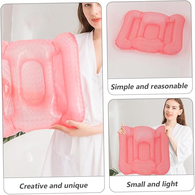 1pc Inflatable Bathtub Seat Cushion with Cups Ergonomic Design for Comfort Water-Filled for Hot Cold Use Relaxing Baths
