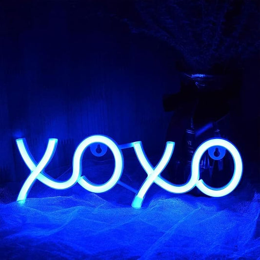 Ulalaza Neon Light Sign LED XOXO Night Lights USB Operated Decorative Marquee Sign Bar Pub Store Club Garage Home Party Decor