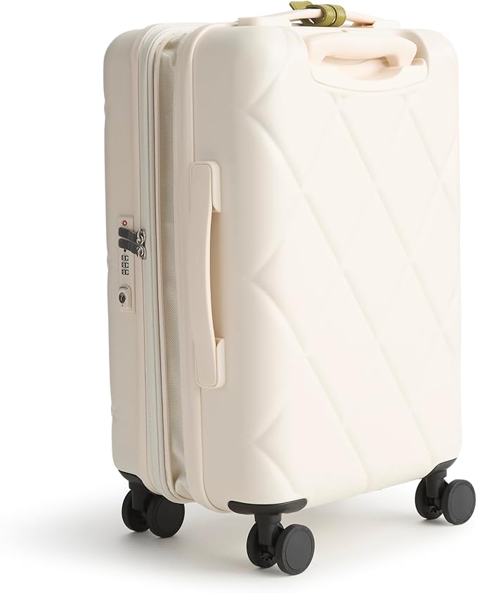 Hardside 3 Piece Luggage Set, Cottage Cream, One Size