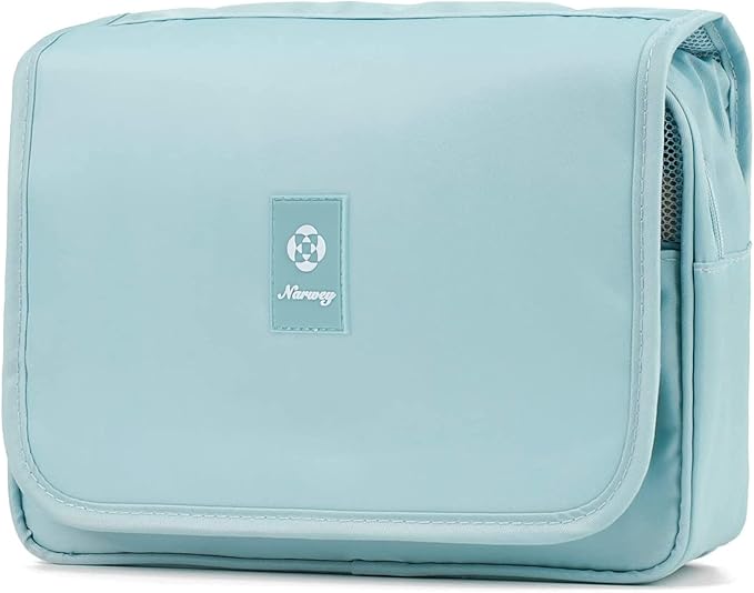 Narwey Small Hanging Travel Toiletry Bag for Women, Travel Bag for Toiletries, Makeup Bag Organizer Make Up Bags Cosmetic Bags for Girls