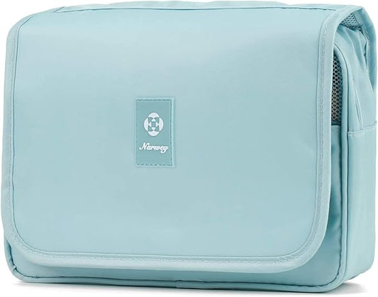 Narwey Small Hanging Travel Toiletry Bag for Women, Travel Bag for Toiletries, Makeup Bag Organizer Make Up Bags Cosmetic Bags for Girls