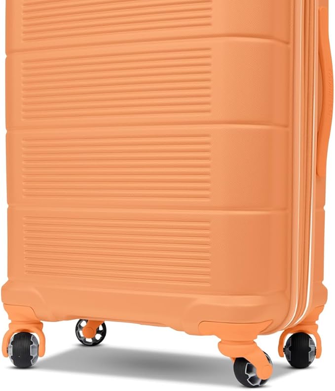 American Tourister Stratum 2.0 Expandable Hardside Luggage with Spinner Wheels, 20-Inch Carry-On, Papaya
