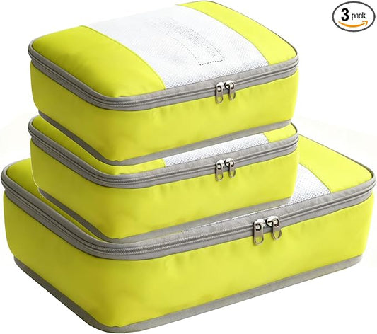 Packing Cubes for Travel - Luggage Organizer Bags for 24" Suitcase Clothes Accessories Storage Travel Organizer Cubes for Luggage 1/2X1PACK+1/4X2PACK