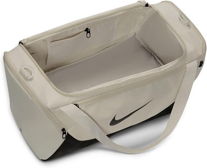 Nike Brasilia Duffel (Small), Light Bone/Black/Black, MISC