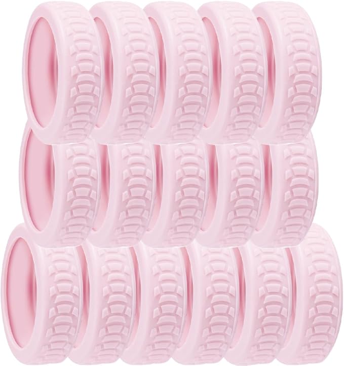 16 Pcs Luggage Wheel Covers Silicone Luggage Wheel Protector Suitcase Wheel Covers for Luggage Wheels Replacement Office Chair Caster (CC_NTPNK)