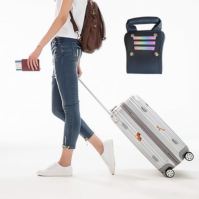 Luggage Handle Extender 7.5-Inch Soft Grip Extension Strap, Ideal for Travelers Above Average Height and Your Short & Wide Luggage Handle ﻿