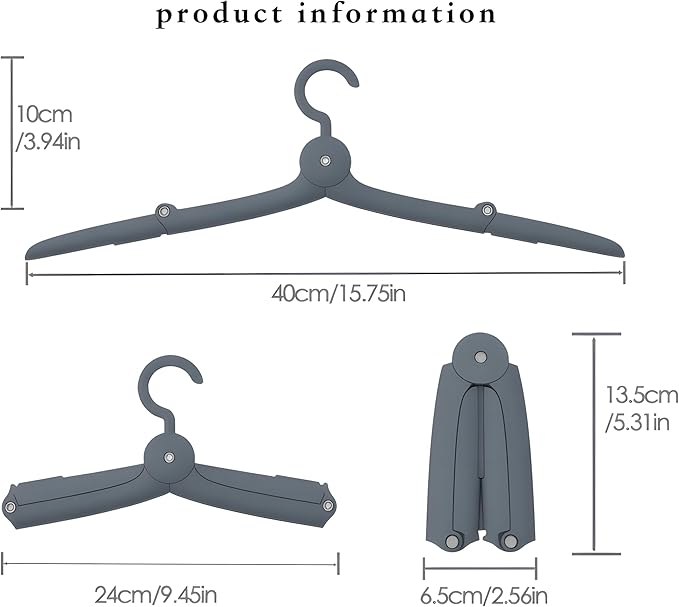 Foldable Travel Hangers for Cruise, Portable Clothes Hangers, Cruise Accessories Must Haves & Essentials for Women, Lightweight Collapsible Drying Rack for Hotel (3-Pack, Multicolor)
