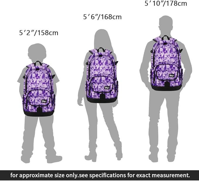 rickyh style School Backpack Travel Bag for Men & Women Lightweight College Back Pack with Laptop Compartmen