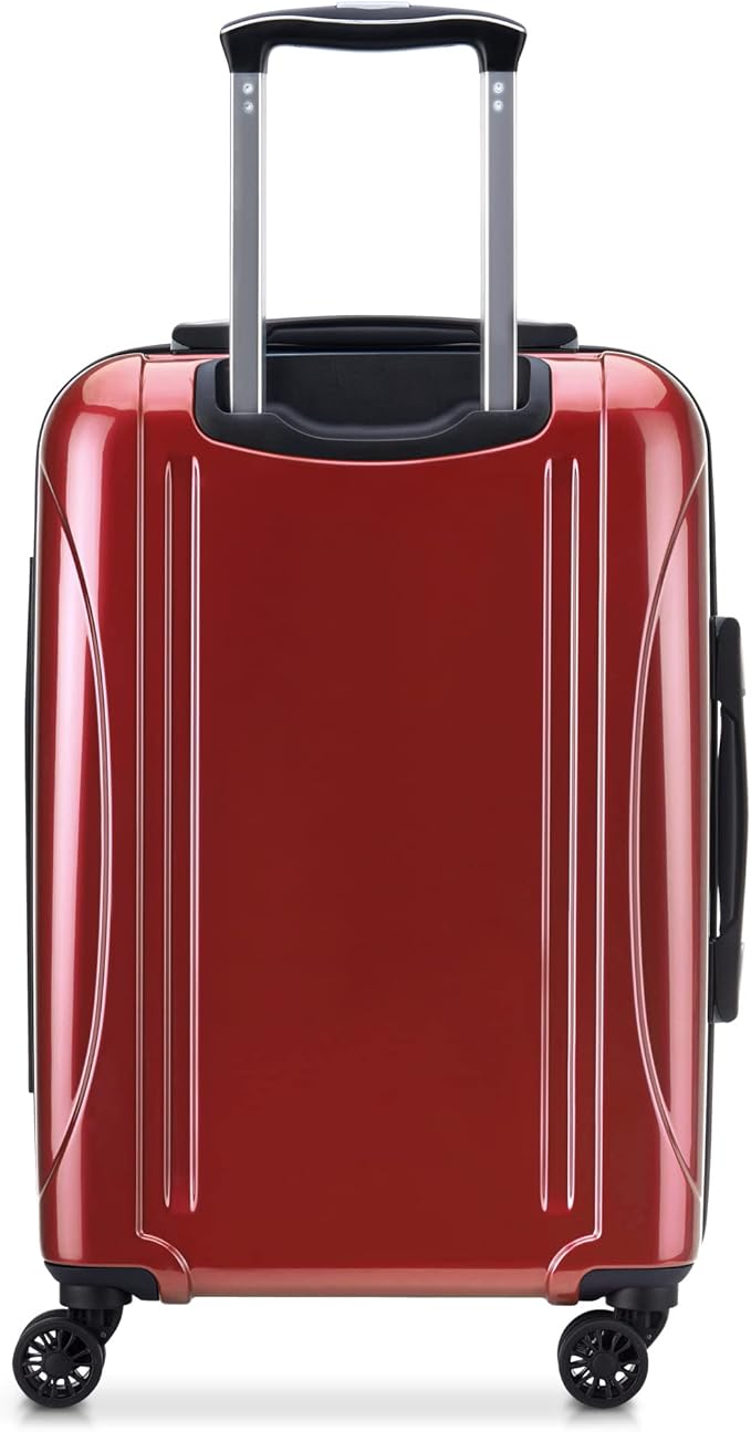 DELSEY PARIS Helium Aero Hardside Expandable Luggage with Spinner Wheels, Brick Red, Carry-On Plus 21 Inch