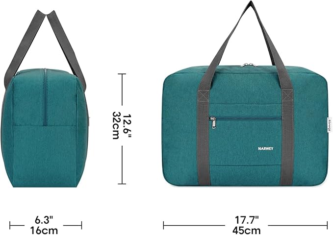 For Spirit Airlines Personal Item Bag 18x14x8 Foldable Travel Duffel Bag Tote Carry on Luggage Duffle Overnight for Women and Men
