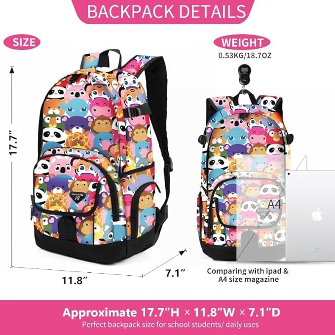 rickyh style School Backpack Travel Bag for Men & Women Lightweight College Back Pack with Laptop Compartmen
