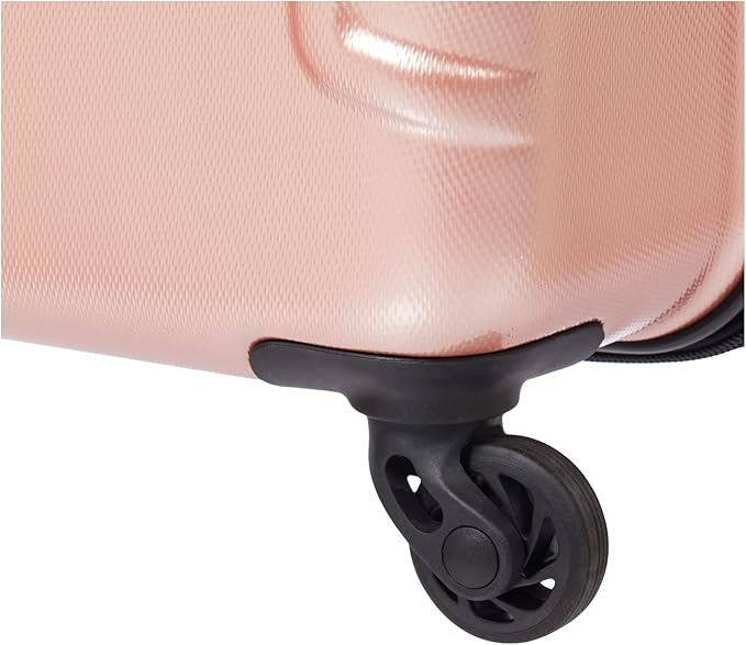 American Tourister Moonlight Hardside Expandable Luggage with Spinner Wheels, Rose Gold, Checked-Large 28-Inch