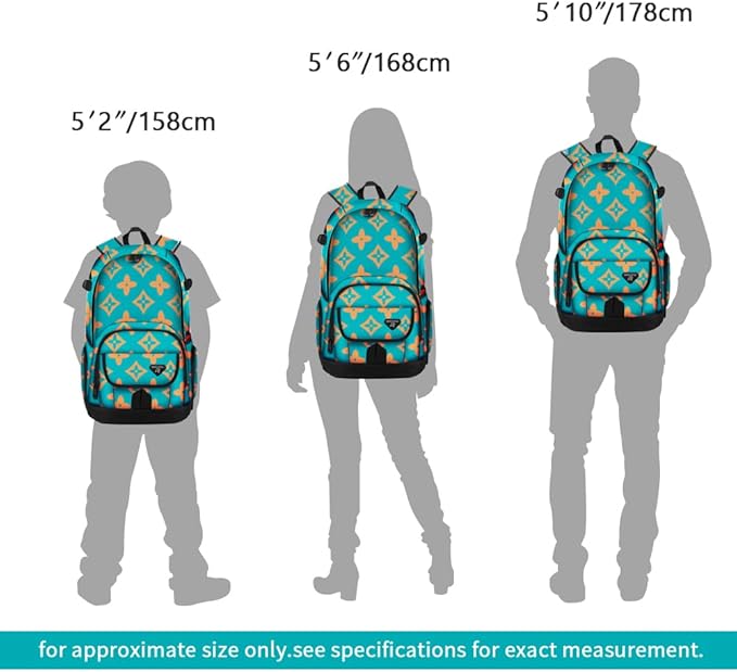 rickyh style School Backpack Travel Bag for Men & Women Lightweight College Back Pack with Laptop Compartmen