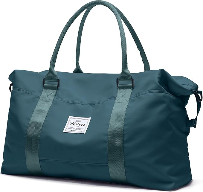 HYC00 Travel Duffel Bag,Carry-on Overnight Weekender Bags for Women,Sports Tote Gym Bag with Wet Pocket