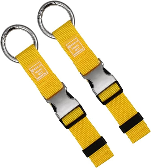 2PCS Heavy Duty Add a Bag Luggage Strap Jacket Gripper,Carry-on Baggage Suitcase Straps Belts Travel Accessories