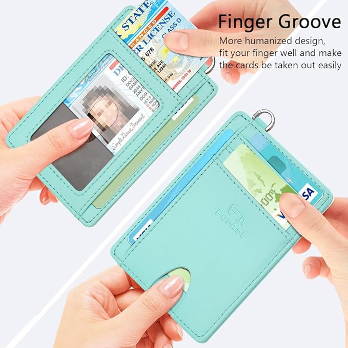 FurArt Slim Minimalist Wallet, Front Pocket Wallets, RFID Blocking, Credit Card Holder for Men