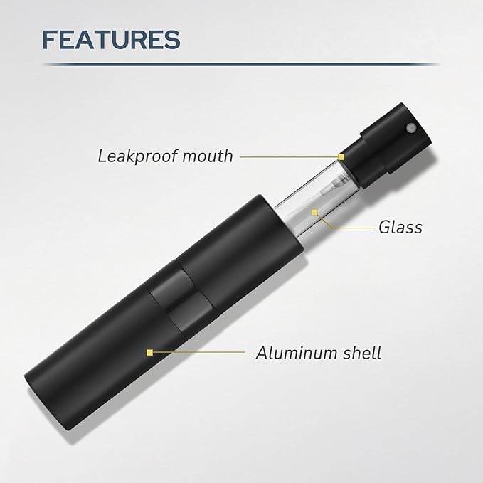 Perfume Atomizer Travel Bottle Refillable: Cologne Sprayer Portable for Men - Mini Spray Empty for Refill - 8ml Small Size Purple